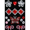 Herma FASHIONLine Glam Rocks Butterfly, silber, 1 Blatt mit 15 Sticker