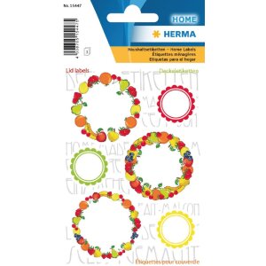 Herma HOME Deckeletiketten New Look Obst I selbstklebend...