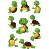 Herma MAGIC Sticker Little Turtle Wackelaugen Blau 1 Blatt 9 Stück