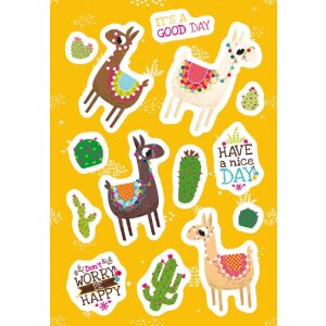 Herma MAGIC Sticker Das Lama Glitterfolie