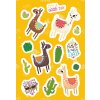 Herma MAGIC Sticker Das Lama Glitterfolie