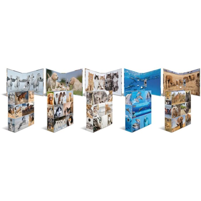 Herma Motiv-Ordner A4 Animals Delfine Karton 285x315mm 1 Stück