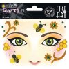 Herma FASHIONLine Face Art Sticker Honey bee, Farbe: Gelb, Größe: 1 Blatt