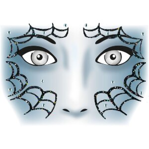 Herma FASHIONLine Face Art Sticker Spider, schwarz, XL