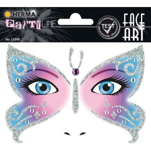 Herma FASHIONLine Face Art Sticker Butterfly, Farbe:...