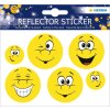 Herma Reflektorsticker Happy Face, Farbe: Schwarz, Größe: 50 x 50 mm