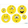 Herma Reflektorsticker Happy Face, Farbe: Schwarz, Größe: 50 x 50 mm