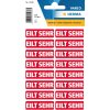 HERMA VARIO Textetiketten "Eilt sehr" 12 x 40 mm selbstklebend rot 320 Stück