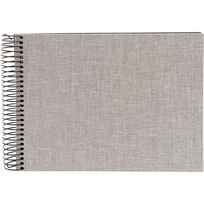 Goldbuch Spiralalbum Summertime grau 24x17 cm 40 schwarze Seiten
