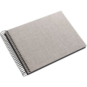 Goldbuch Spiralalbum Summertime grau 24x17 cm 40 schwarze Seiten