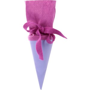 Goldbuch Bastelschultüte 15 cm lila mit Filzverschluss