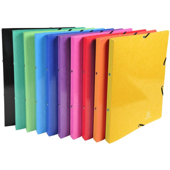 Exacompta Iderama Ringbuch A4 Gummizug 20mm Rücken 2/4 Ringe robust bunt