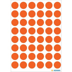 Vielzwecketiketten rot Ø 12 mm rund Papier matt...