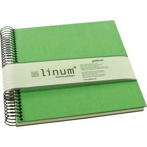 Goldbuch Spiralalbum Linum 22x20 cm 40 cremefarbige Seiten