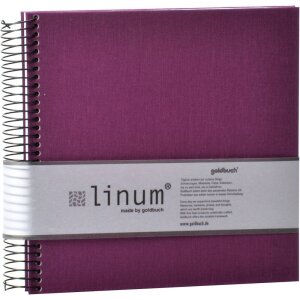 Goldbuch Spiralalbum Linum 22x20 cm 40 cremefarbige Seiten