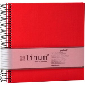 Goldbuch Spiralalbum Linum 22x20 cm 40 cremefarbige Seiten