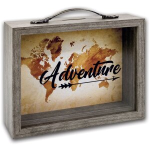 ZEP Geldkasten Vida 6,5x21 cm Holzkiste mit Glasfront...