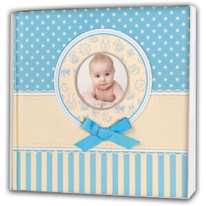 ZEP Babyalbum Matilda blau 24x24 cm 40 Seiten mit...