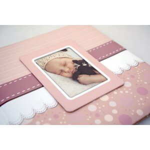 ZEP Cinzia Babyalbum 24x24 cm rosa mit 40 Seiten und...