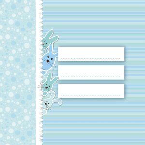 ZEP Cinzia Babyalbum 24x24 cm blau mit Fenster 40 Seiten