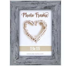 Ramă foto Todi ZEP, stil landhaus, efect lemn, gri alb