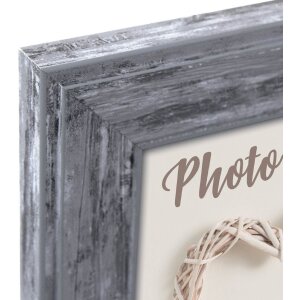 Ramă foto Todi ZEP, stil landhaus, efect lemn, gri alb