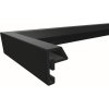 Walther Kunststoffrahmen Steel Style 20x20 cm schwarz mit Passepartout 15x15 cm