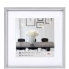 Walther Steel Style Kunststoffrahmen 20x20cm silber mit Passepartout