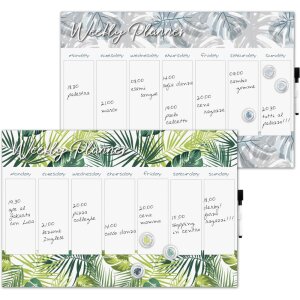 Mascagni 20EA1093 Wochenplaner 40x60 cm mit Holzgrund und...