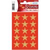 HERMA Weihnachtssticker Sterne 5-Zackig gold Ø 22 mm