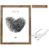 Deknudt S45YD3 Holz-Bilderrahmen Bronze mit Silberkante 10x15 bis 40x50 cm