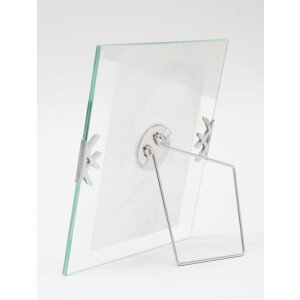Deknudt Glas-Fotorahmen Blumen S59ZE3 transparent silber Querformat