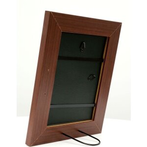 Ramă foto din lemn brună S53GH7, 3,8 cm, cu sticlă transparentă