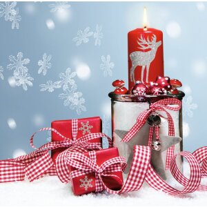 HERMA MAGIC Merry Christmas glittery Weihnachts-Schmucketiketten glitzernd