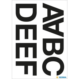 HERMA Vario Buchstaben schwarz A–N wetterfester...