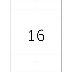 HERMA Etiketten A4 blau 105x37 mm Papier matt 1600 Stück