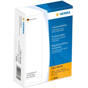 Frankieretiketten einzeln mit Abziehlasche 130x40 mm 500 St.