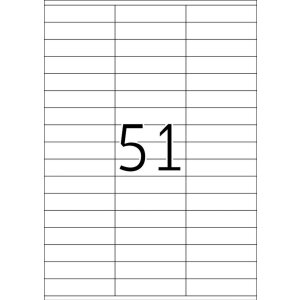 HERMA Etiketten Premium A4 weiß 70x16,9 mm Papier matt 5100 Stück