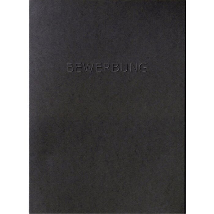 Fășie de candidatură neagră cu plic de transport DIN A4 gratuit