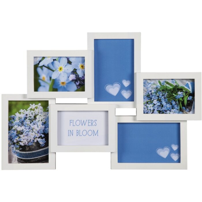 Hama Rama de portret Gallery Clermont 6 fotografii 10x15 9x13 cm Alb 45,5x31,5 cm