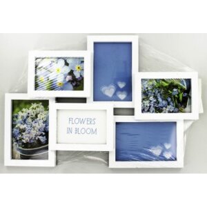Hama Rama de portret Gallery Clermont 6 fotografii 10x15 9x13 cm Alb 45,5x31,5 cm