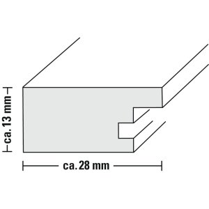 Hama Holzrahmen Skara Weiß 10 x 15 cm
