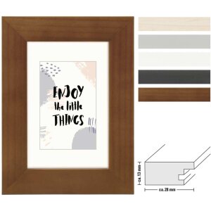 Hama Holzrahmen Skara, natur, mittelbreites Flachprofil,...