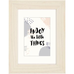 Hama Holzrahmen Skara, natur, mittelbreites Flachprofil, 28x13 mm