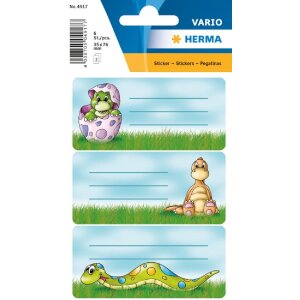 HERMA Schuletiketten Schule Dinosaurier beglimmert