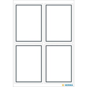 Schuletiketten neutral grauer Rand 40x55 mm