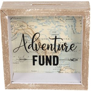 Cutie de bani Adventure Fund 6H1734 maro 15x5x15 cm