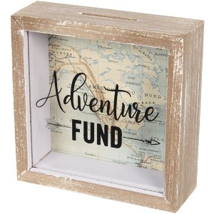 Cutie de bani Adventure Fund 6H1734 maro 15x5x15 cm