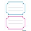 HERMA Schuletiketten neutral blau-rot