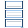 HERMA Schuletiketten neutral blauer Rand, Größe: 100 x 70 mm